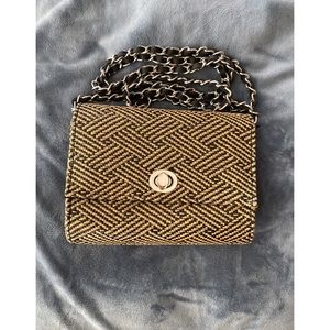 FOREVER 21 MINI BASKETWEAVE CROSSBODY BAG